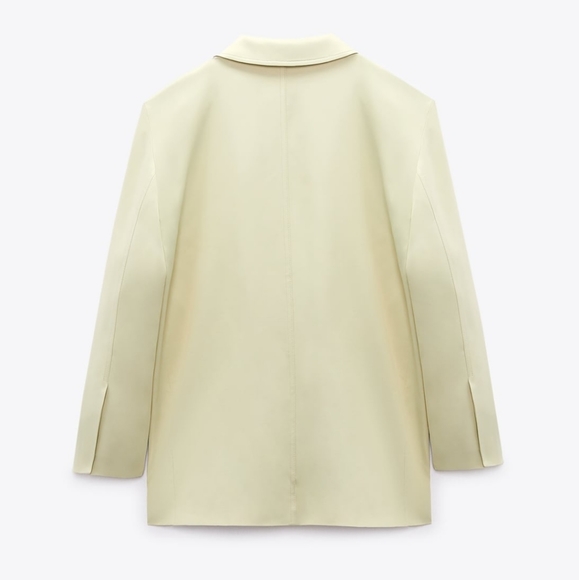 ZARA Matching Set * Satin Effect Blazer & Wide Pants - Picture 14 of 16